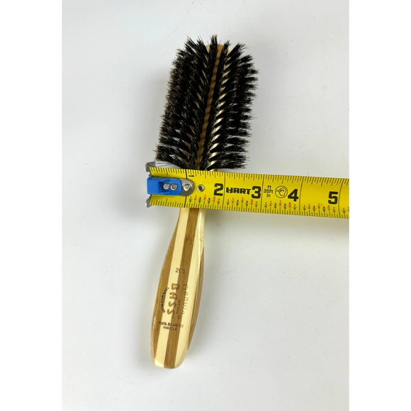 Bass Bamboo Boar Bristle Hair Brush 9 Inches #206 NWOT - Picture 6 of 8